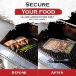 Stainless Steel BBQ Grill Basket with Handle