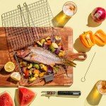 Stainless Steel BBQ Grill Basket with Handle