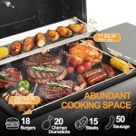 COOKIT 3-Burner Propane Gas Grill - 30,000 BTU