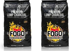 FOGO Premium Hardwood Lump Charcoal 17.6 lbs, 2-Pack