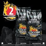 FOGO Premium Hardwood Lump Charcoal 17.6 lbs, 2-Pack