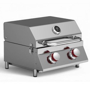Portable 16-Inch Stainless Steel Propane Grill