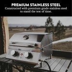 Portable 16-Inch Stainless Steel Propane Grill