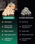 Natural Fire Starters for Grills & Campfires - 54 Pack