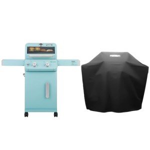 Monument 2-Burner Stainless Steel Gas Grill with Cover