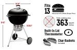 Weber Master-Touch 22" Slate Blue Charcoal Grill