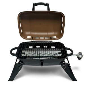 Portable GasOne Tabletop Propane Grill - Tan Brown