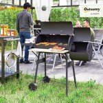 Outsunny 48" Portable Barrel Charcoal Grill