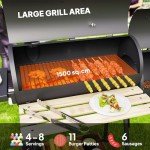 Outsunny 48" Portable Barrel Charcoal Grill