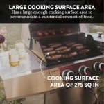 GasOne Deluxe 3-Burner Stainless Steel BBQ Grill