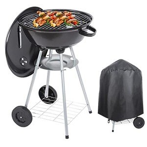 18-Inch Charcoal Grill with Waterproof Cover