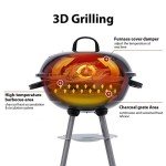 18-Inch Charcoal Grill with Waterproof Cover