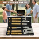 Outdoor BBQ Grilling Accessories Tool Set with Case