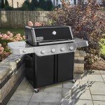Weber Genesis E-415 Natural Gas Grill, 4 Burners