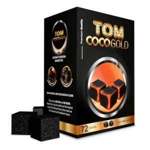 Tom Coco 72 Coconut Charcoal Cubes for Grilling