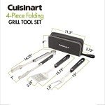 Cuisinart 4-Piece Folding Grill Tool Set