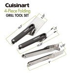 Cuisinart 4-Piece Folding Grill Tool Set