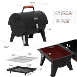 Royal Gourmet Portable Tabletop Charcoal Grill