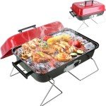 iMounTEK Portable Charcoal Tabletop BBQ Grill