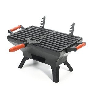 Sungmor Portable Cast Iron Charcoal Grill 12”