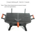 Sungmor Portable Cast Iron Charcoal Grill 12”