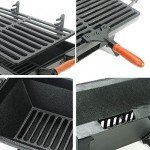 Sungmor Portable Cast Iron Charcoal Grill 12”