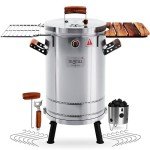 INGRILL 3-in-1 Stainless Steel Charcoal Smoker Grill