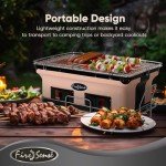 Large Charcoal Cooking Grill for Outdoor BBQs
