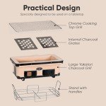 Large Charcoal Cooking Grill for Outdoor BBQs