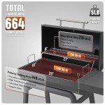 Feasto 30-Inch Charcoal BBQ Grill with Side Table