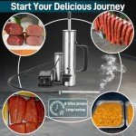 Cordless Electric Smoker with Air Pump and Smoke Tube