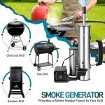 Cordless Electric Smoker with Air Pump and Smoke Tube