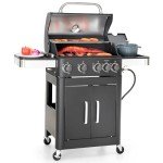 Captiva Designs 4-Burner Propane Gas BBQ Grill