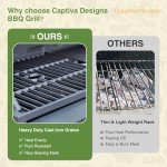Captiva Designs 4-Burner Propane Gas BBQ Grill