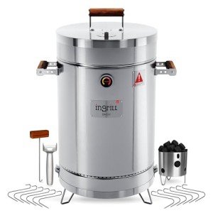 INGRILL 3-in-1 Portable Charcoal Grill & Smoker