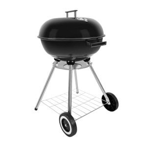 18" Charcoal BBQ Grill with Handle and Wheels