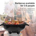 18" Charcoal BBQ Grill with Handle and Wheels