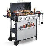 COOKIT 4-Burner Propane Gas Grill - 40,000 BTU