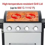 COOKIT 4-Burner Propane Gas Grill - 40,000 BTU