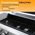 COOKIT 4-Burner Propane Gas Grill - 40,000 BTU