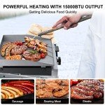 Camplux Portable 15,000 BTU Propane Griddle Grill
