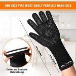 HAMITOR Heat Resistant BBQ Grill Gloves - 1472℉
