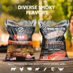 Z GRILLS 100% Natural Hardwood Oak BBQ Pellets 40lbs