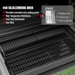 Feasto 30-Inch Charcoal Grill with Side Table