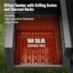 Feasto 30-Inch Charcoal Grill with Side Table