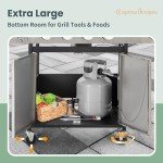 Captiva Designs 4-Burner Propane BBQ Grill with Side Burner