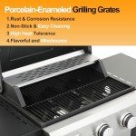 3-Burner Propane Gas Grill with Easy-Clean Features