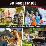 Feasto Portable Charcoal Grill for Camping & Picnics