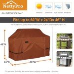 NettyPro 60-Inch BBQ Grill Cover - Heavy Duty
