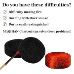 MAQIHAN 50PCS Quick Light Charcoal Briquettes
